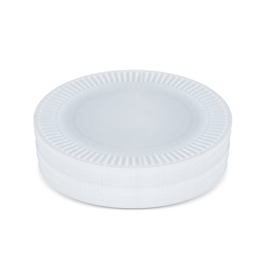 Fun® Paper White Plates 6in [100pcs x 1pkt]