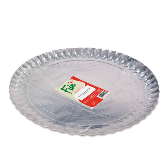 Fun® Heavy Duty Silver Paper Platters 48cm [1pc]
