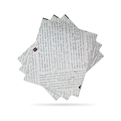 Fun® Greaseproof White Printed Burger Paper Wrap 30x33cm [500pcs x 1pkt]