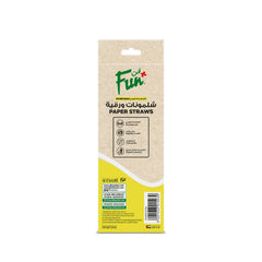 Fun Paper Straight Assorted Colors Straws 6x197mm [25pcs x 1pkt]