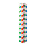 Fun® Paper Straight Assorted Colors Straw 6x197mm [25pcs x 1pkt]