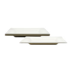 Fun® Sukkar Pulp White Square Plates 10x10in [10pcs x 1pkt]