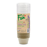 Fun® Biodegradable Moulded-Fibre Portion Cup 60cc with Lid [25pcs x 1pkt]