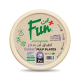 Fun® Biodegradable Natural Moulded Fibre Plate 7in Pack of 10