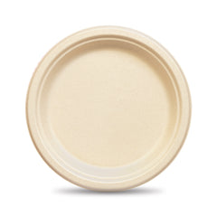 Fun Sukkar Pulp Light Brown Plates Ø7in [10pcs x 1pkt]