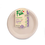 Fun® Biodegradable Natural Moulded Fibre Plate 7in Pack of 10