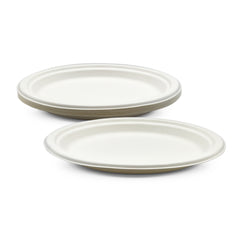 Fun Sukkar Pulp White Plates [10pcs x 1pkt]