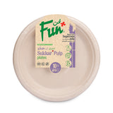 Fun® Biodegradable Natural Moulded Fibre Plate 9in Pack of 10