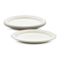 Fun Sukkar Pulp White Plates [10pcs x 1pkt]