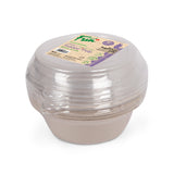 Fun® Biodegradable Natural Moulded-Fibre Bowl w/Lid -16oz [P:10pcsx1pkt]