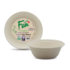 Fun® Sukkar Pulp Bowls 16oz [10pcs x 1pkt]