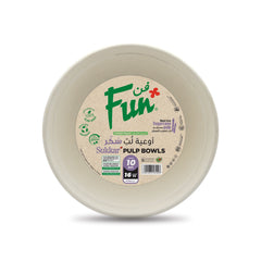 Fun® Sukkar Pulp Bowls 16oz [10pcs x 1pkt]