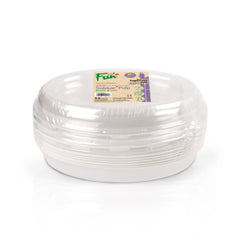 Fun® Sukkar Pulp Bowls 26oz with Lids [10pcsx1pkt]