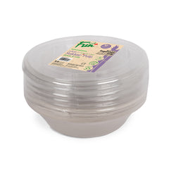 Fun® Sukkar Pulp Bowls 32oz with Lids [10pcsx1pkt]