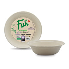 Fun® Sukkar Pulp Bowls 32oz [10pcs x 1pkt]