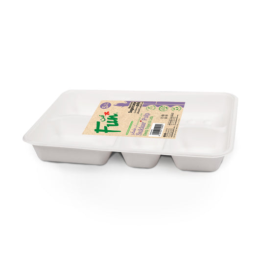 Fun® Sukkar Pulp Deep 5-Comp.Trays [5pcs x 1pkt]