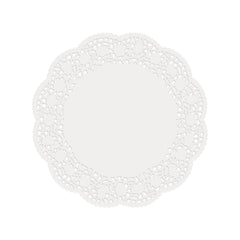 Fun Round White Paper Doilies Ø10.5in [250pcs x 1pkt]