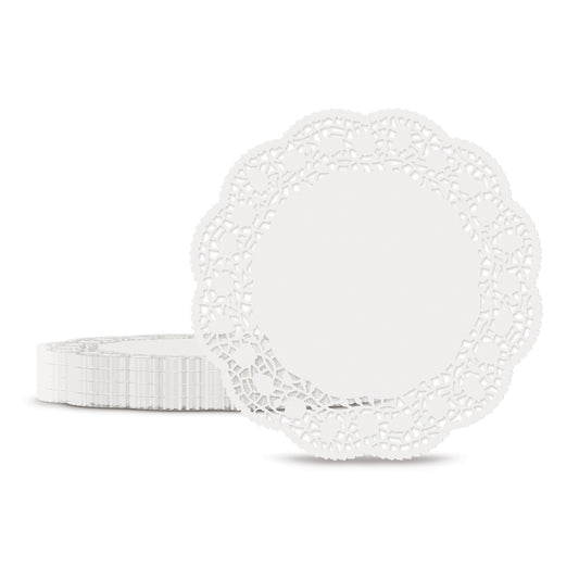 Fun® Paper Round White Doilies 10.5in [250pcs x 1pkt]