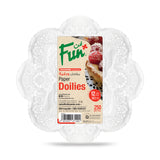 Fun® Paper White Round Doily 12in [250pcs x 1pkt]