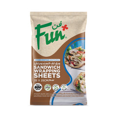 Fun® Sandwich White Paper Wraps 35x25cm [800pcs x 1pkt]