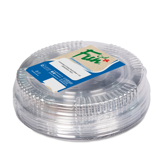 Fun® 5-Comp.Round Bases 255x50mm with Lids [10pcs x 1pkt]