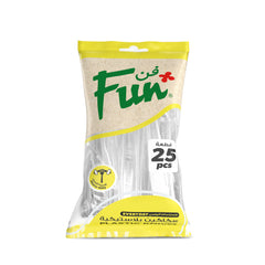 Fun® Heavy Duty Plastic Clear Knives 7.6in [50pcs x 1pkt]