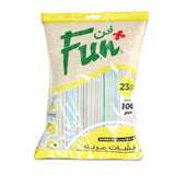 Fun® Striped Flexible Straw [P:100pcsx1pkt]