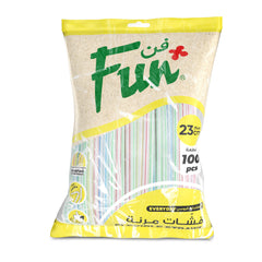 Fun Striped Flexible Straw [P:100pcsx1pkt]