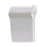 Fun® Plastic Lite  White Fork 6.5in [50pcs x 1pkt]