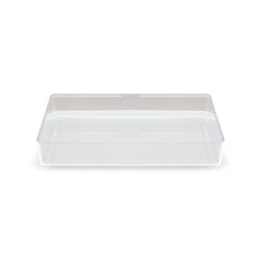 Fun Plastic Clear Rectangular Containers with Lids 1Kg [5pcs x 1pkt]