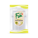 Fun® Plastic Lite White Teaspoon 5in [100pcs x 1pkt]