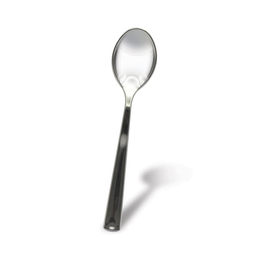 Fun® Premium Plastic Silver Teaspoons 13cm [50pcs x 1pkt]