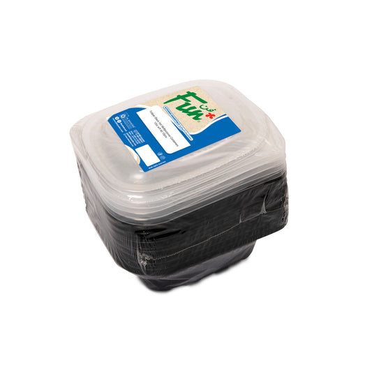 Fun® Hot Multipurpose Black  Containers 12oz with Lids [10pcs x 1pkt]