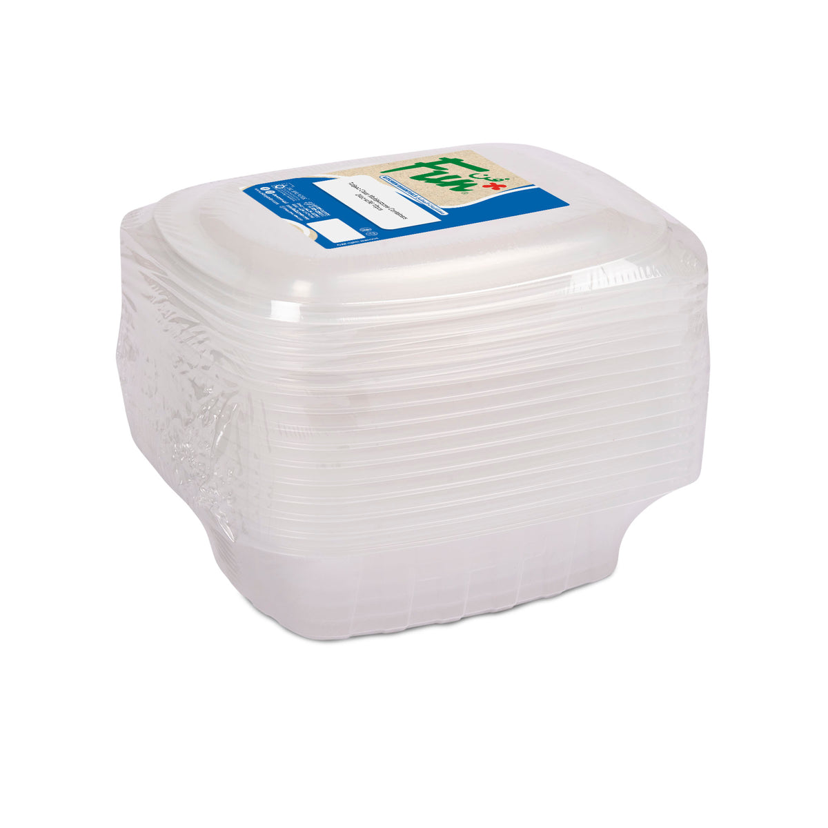 Fun Multipurpose Containers 24oz with Lids [10pcs x 1pkt]