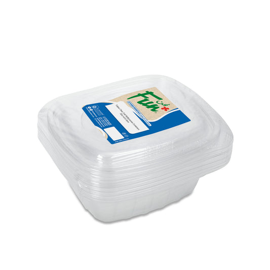 Fun® Cold Multipurpose Clear Containers 32oz with Lids [5pcs x 1pkt]