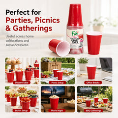 Fun Plastic Red Cups 16oz [25pcs x 1pkt] - CRP