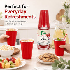 Fun Plastic Red Cups 16oz [25pcs x 1pkt] - CRP