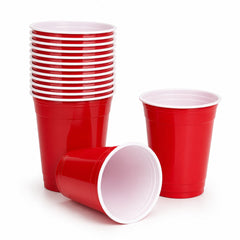 Fun Plastic Red Cups 16oz [25pcs x 1pkt] - CRP