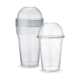 Fun® Plastic Clear Cup 16oz with lid PET [5pcs x 1pkt]