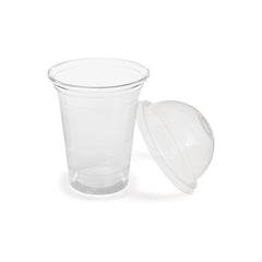 Fun® Plastic Clear Cup 16oz with lid [5pcs x 1pkt]