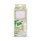 Fun® Bio'd Premium White Fork 6.8in [18pcsx1pkt]