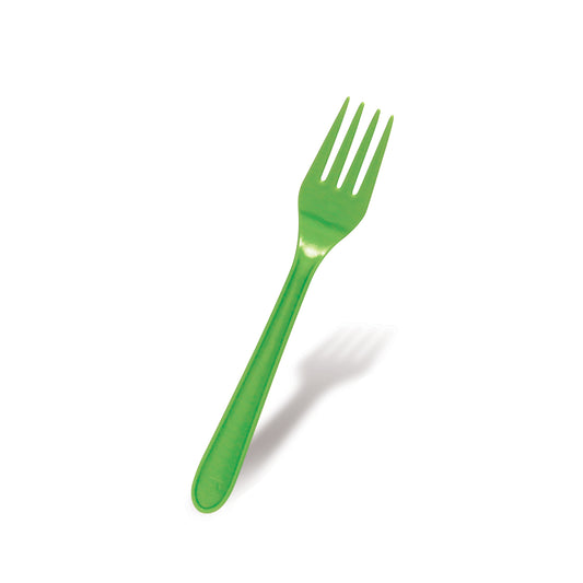 Fun® Bio'd Kiwi Green Forks 6.8in [18pcs x 1pkt]