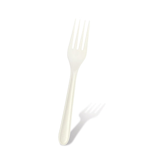 Fun® Sukkar White Forks in cardboard box 6.8in [18pcs x 1pkt]
