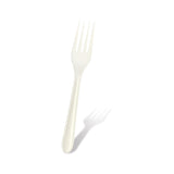 Fun® Sukkar Premium White Fork in cardboard box 6.8in [18pcs x 1pkt]