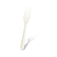 Fun Sukkar White Forks in cardboard box 6.8in [18pcs x 1pkt]