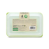 Fun® Bio'd Clear Rectangular Container with Green Lid 28oz [4pcs x 1pkt]