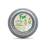 Fun® Bio'd Black Round Container with Clear Lid 16oz [4pcs x 1pkt]