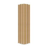 Fun® Gaïa Straight Natural Brown Straws 6x197mm [50pcs x 1pkt]