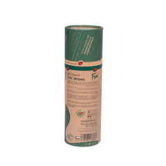 Fun Gaïa Straight Natural Brown Straws 8x197mm [30pcs x 1pkt]