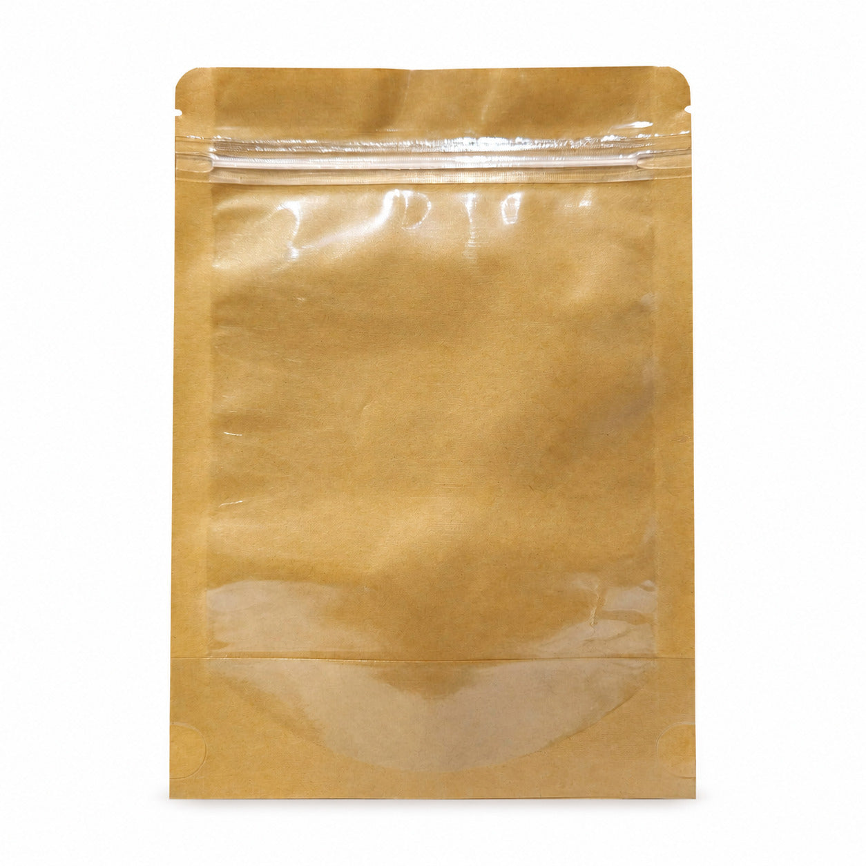 Fun Laminated Plastic Stand-Up Pouch with Zipper & Window 10x20+4cm [50pcs x 1bag]